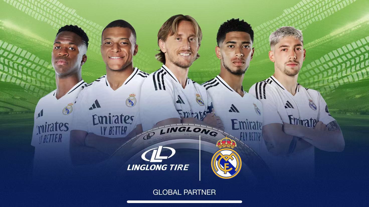Opisyal na naging Linglong Tyre na naging pandaigdigang kasosyo ng Real Madrid